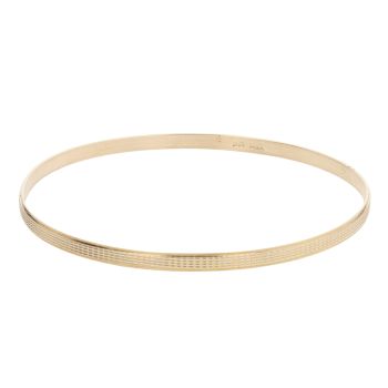 9ct Yellow Gold Patterned Bangle