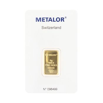 5g Metalor Sealed Recycled Gold Tree Symbol Ingot