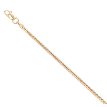 14ct Yellow Gold Herringbone Bracelet 7"