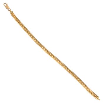 22ct Yellow Gold Infinity Fancy Bracelet 8.5"