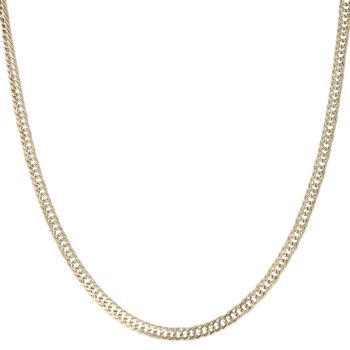 9ct Yellow Gold Double Curb Chain 20"