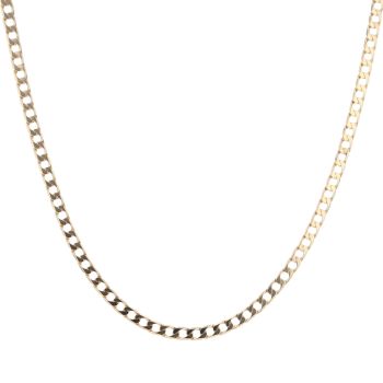 9ct Yellow Gold Curb Chain 22"
