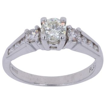 Platinum 0.65ct Diamond Solitaire Ring