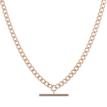 9ct Yellow Gold Albert T-Bar Chain 18"
