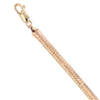 9ct Yellow Gold Snake Bracelet 7"