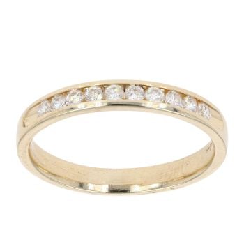 9ct Yellow Gold 0.33ct Diamond Eternity Ring