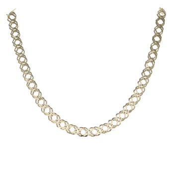 9ct Yellow Gold Double Curb Chain 18"