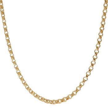 Silver Gold Plated Belcher Chain 24"
