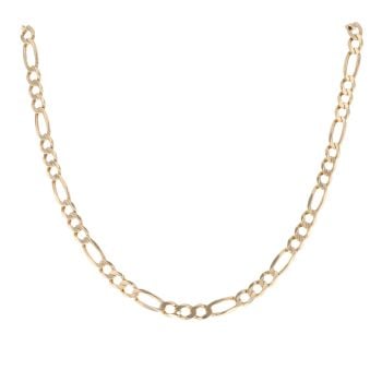 9ct Yellow Gold Figaro Chain 24"
