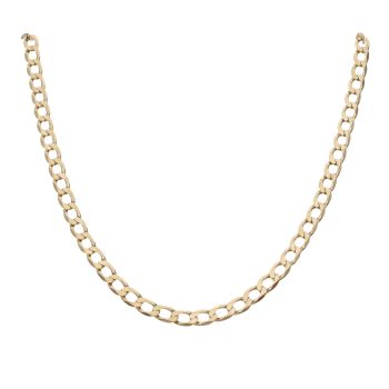 9ct Yellow Gold Curb Chain 22"