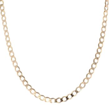 9ct Yellow Gold Curb Chain 18"