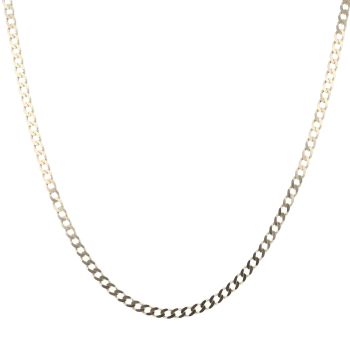 9ct Yellow Gold Curb Chain 18"