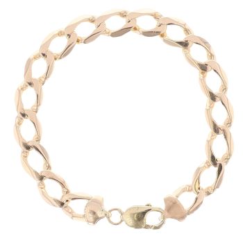 9ct Yellow Gold Curb Bracelet 8.5"