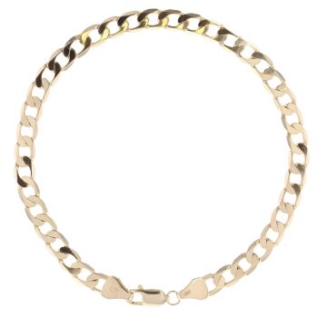 9ct Yellow Gold Curb Bracelet 7.5"