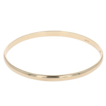 9ct Yellow Gold Plain Bangle