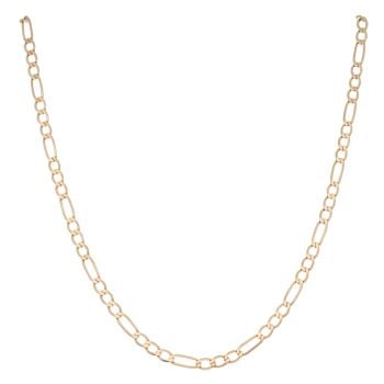 9ct Yellow Gold Figaro Chain 18"