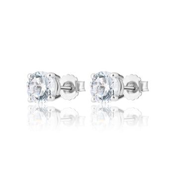 9ct White Gold 2.00ct Lab Grown Diamond Stud Earrings