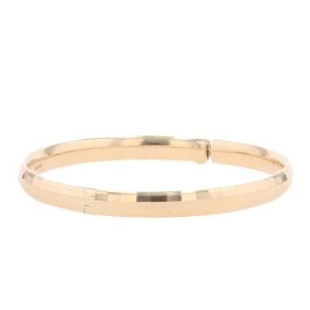 9ct Yellow Gold Expanding Patterned Bangle