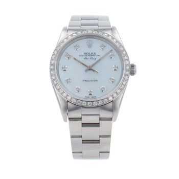 Rolex Custom Air-King Pre Owned Watch Ref 14000