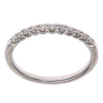 9ct White Gold 0.20ct Brilliant Cut Diamond Eternity Ring