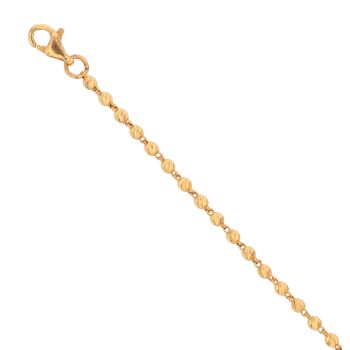 22ct Yellow Gold Bead Bracelet 6"