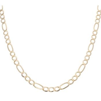 9ct Yellow Gold Figaro Chain 18"
