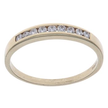 9ct Yellow Gold 0.25ct Brilliant Cut Diamond Eternity Ring
