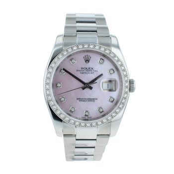 Rolex Custom Datejust Pre Owned Watch Ref 116200