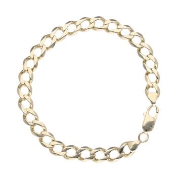 9ct Yellow Gold Curb Bracelet 8.5"