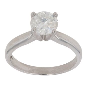 Platinum 1.25ct Brilliant Cut Diamond Solitaire Ring