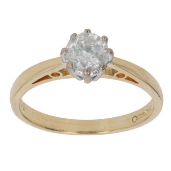 18ct Yellow Gold 0.50ct Brilliant Cut Diamond Solitaire Ring