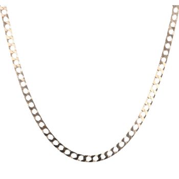 9ct Yellow Gold Square Curb Chain 24"