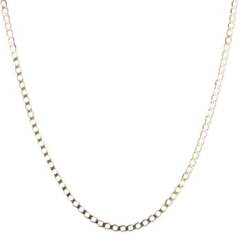 9ct Yellow Gold Curb Chain 22"
