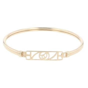 9ct Yellow Gold Rennie Mac Hinged Bangle