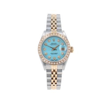 Rolex Custom Datejust Pre Owned Watch Ref 69173