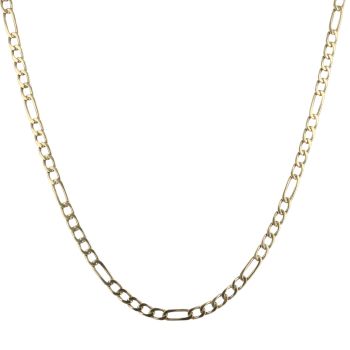 18ct Yellow Gold Figaro Chain 22"
