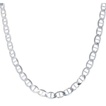 Silver Anchor Chain 24" By Icesia