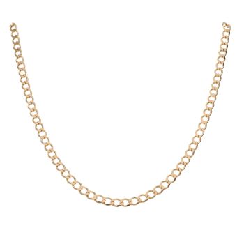 9ct Yellow Gold Curb Chain 18"