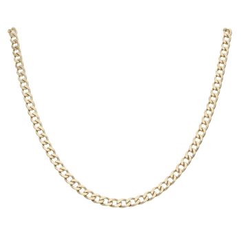 9ct Yellow Gold Curb Chain 20"