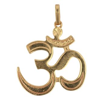 22ct Yellow Gold Om Pendant
