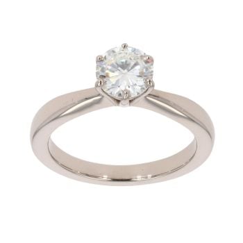 18ct White Gold 0.90ct Brilliant Cut Diamond Solitaire Ring
