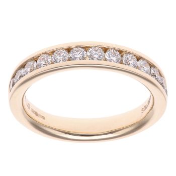 9ct Yellow Gold 0.75ct Brilliant Cut Lab Grown Diamond Eternity Ring
