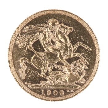 1900 Victoria Old Head UK Full Sovereign Coin
