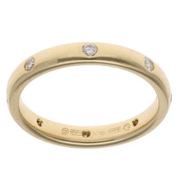 18ct Yellow Gold 0.25ct Diamond Wedding Band