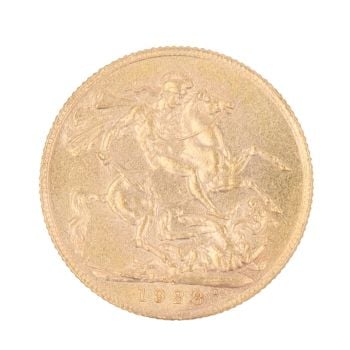 1928 George V Full Sovereign Coin