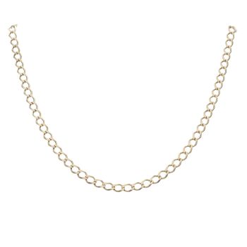 9ct Yellow Gold Curb Chain 20"