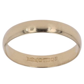 18ct Yellow Gold Wedding Band 3.26mm