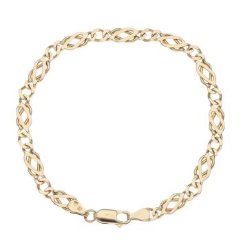 9ct Yellow Gold Celtic Knot Bracelet 7.5"