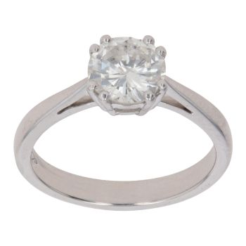 Platinum 1.35ct Brilliant Cut Diamond Solitaire Ring
