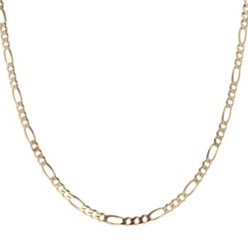 9ct Yellow Gold Figaro Chain 18"